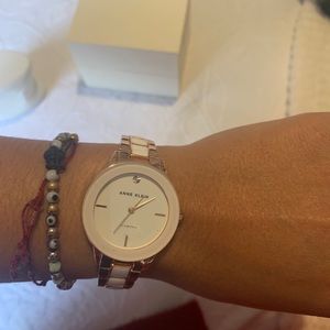 Anne Klein women white watch
